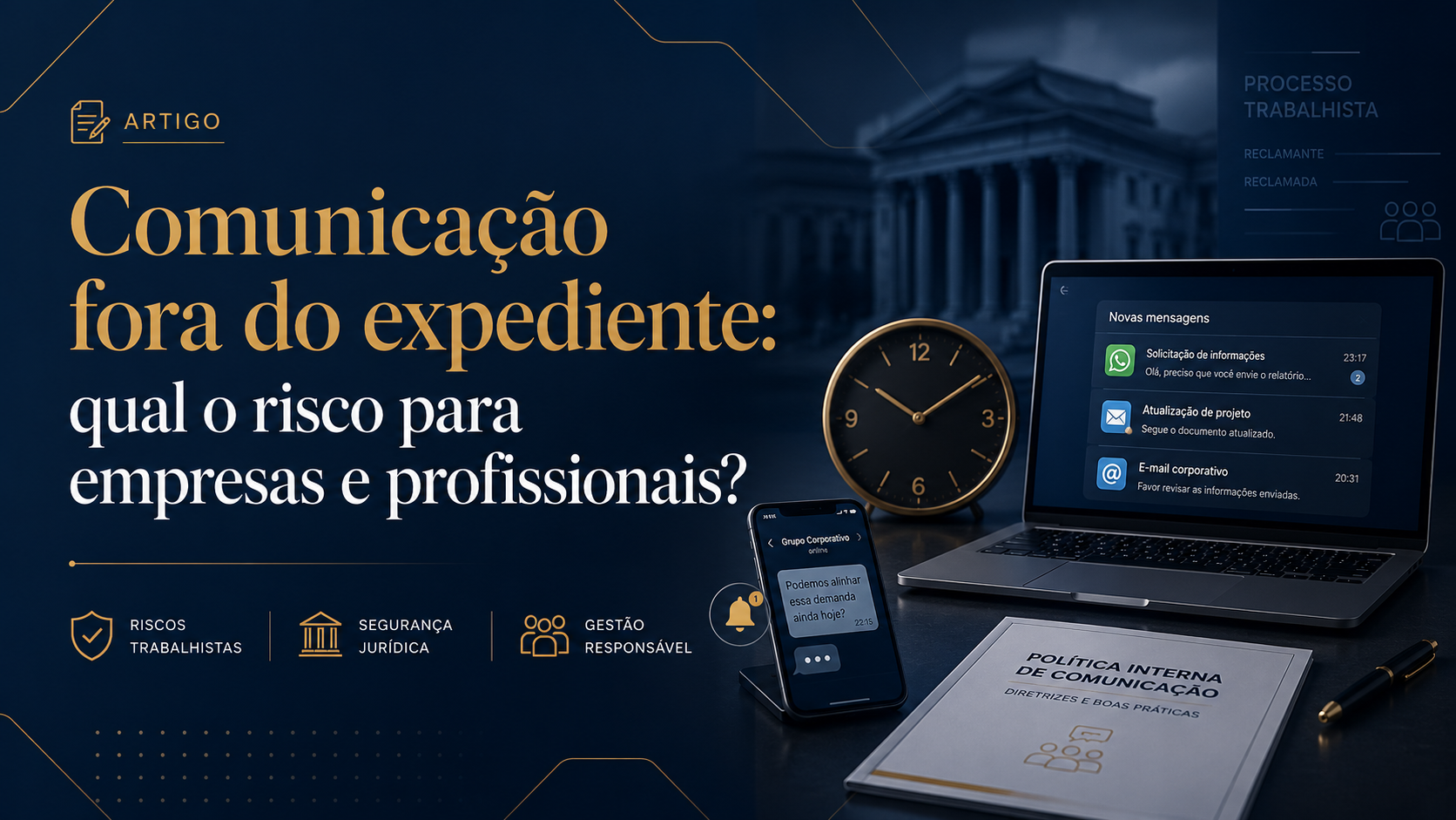 Comunicação fora do expediente: como empresas e profissionais podem evitar riscos trabalhistas